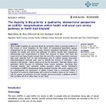 A thumbnail image linking to the BMC Health Services research paper